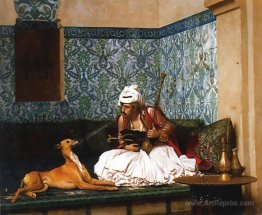 Arnaut Blowing Smoke at the Nose of His Dog