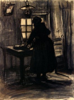 Woman Cutting Bread