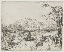 Landscape with a shepherd and a dog