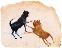 Untitled (Two Dogs Fighting)