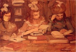 In the Library (also known as Three School Girls)