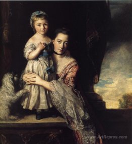 Georgiana, Countess Spencer, and Her Daughter