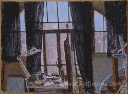 Studio Window with curtains