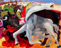 Bullfight, the death of the torero