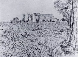 Farmhouse in a Wheat Field