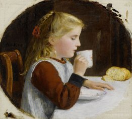 Girl drinking coffee