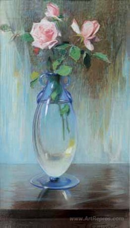 Vase with roses