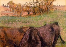 Landscape. Cows in the Foreground