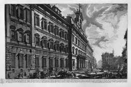 View of the Quirinal Palace on the building for the Offices of `