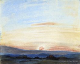 Study of Sky, Setting Sun