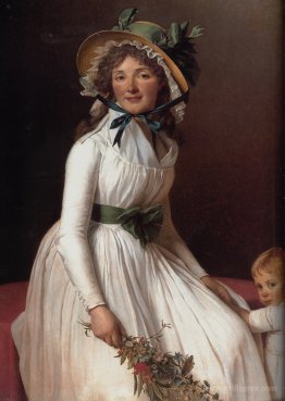 Madame Pierre Seriziat (nee Emilie Pecoul) with her Son, Emile