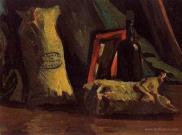 Still Life with Two Sacks and a Bottle