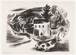 Landscape with Cow