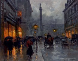 Place Vendome in Rain