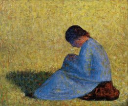 Peasant Woman Seated in the Grass