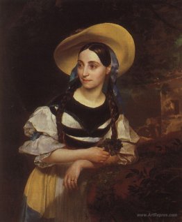 Portrait of the Italian Singer Fanny Persiani-Tacinardi