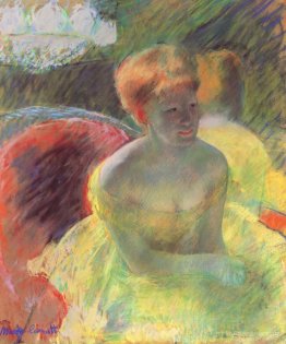 At the Theater (Lydia Cassatt Leaning on Her Arms, Seated in a L