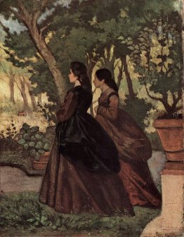 Two ladies in the garden of Castiglioncello