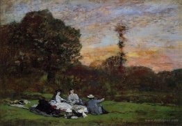 The Manet Family picnicking