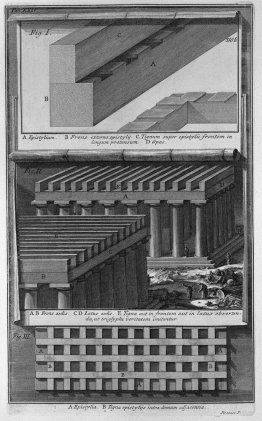 Another perspective view and details of the Doric Temple