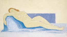 Woman on a Blue Divan