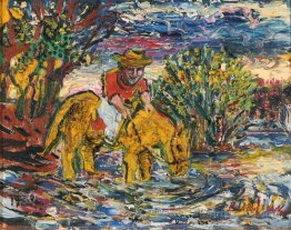 Man on a Yellow Horse