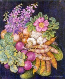 Still life "Flowers and Vegetables"