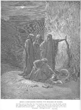 Jehu's Companions Find Jezebel's Remains