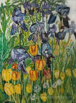 Irises and Tulips