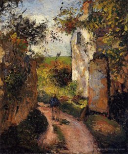 A Peasant in the Lane at Hermitage, Pontoise