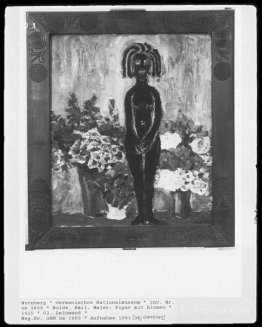 Figure with flowers