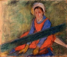 Woman Seated on a Bench