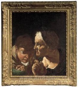 Old Woman With Boy