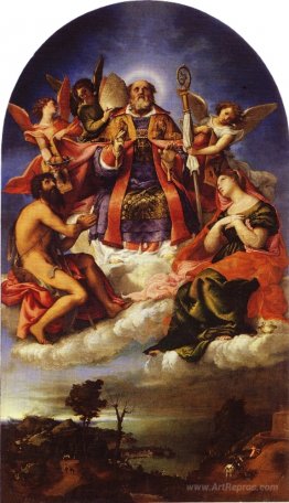 St. Nicholas in Glory with St. John the Baptist, St. Lucy and be