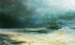 Ship in a storm