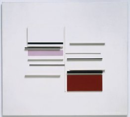 Abstract in White, Black, Indian and Lilac