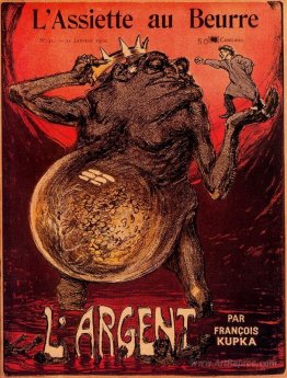 Front cover of the 'L'Argent' issue, from 'L'Assiette au Beurre'