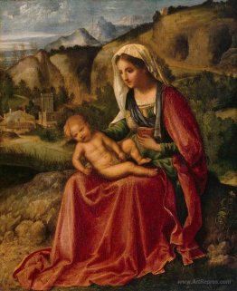 Madonna and Child in a Landscape