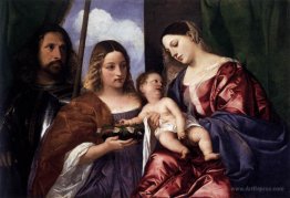 Madonna and Child with Sts Dorothy and George