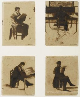 Four Views of men sitting