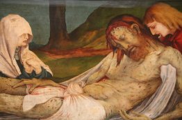 The Entombment (detail from the Isenheim Altarpiece)