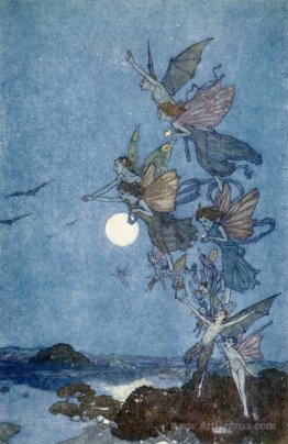 Elves and Fairies, illustration for The Tempest