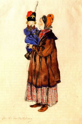 Nurse and child. Costume design