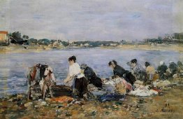 Laundresses on the banks of Touques