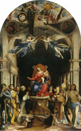 Altar polyptych of San Bartolomeo, Bergamo, main panel: Enthrone