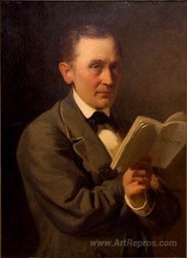 Friedrich Reinhold Kreutzwald reading The Kalevipoeg in manuscri