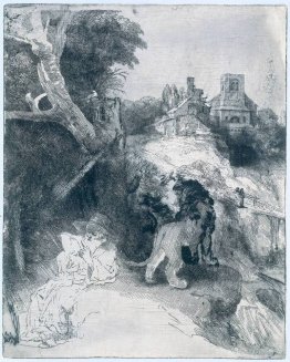 St. Jerome in an Italian landscape