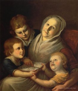 The Artist's Mother, Mrs. Charles Peale, and Her Grandchildren