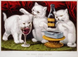 The three jolly kittens at the feast