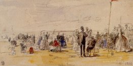 Beach Scene at Trouville